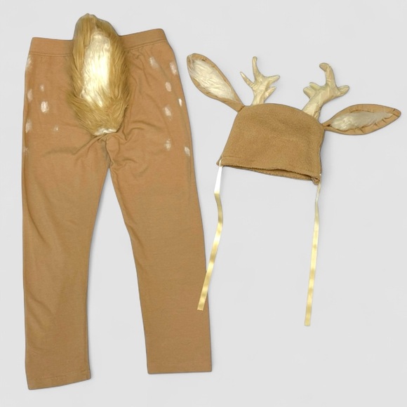 Handmade Kids Baby Deer Fawn Halloween Costume - Size 6 - Picture 6 of 8